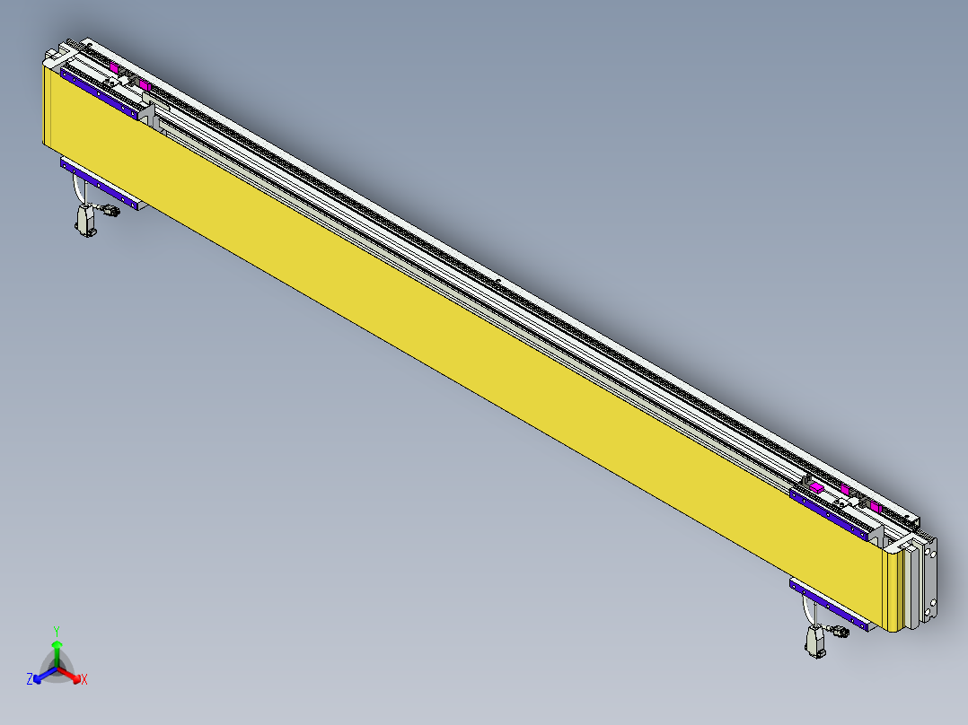 威洛博VL系列直线电机模组-2VL14S2-S1300正等轴测图