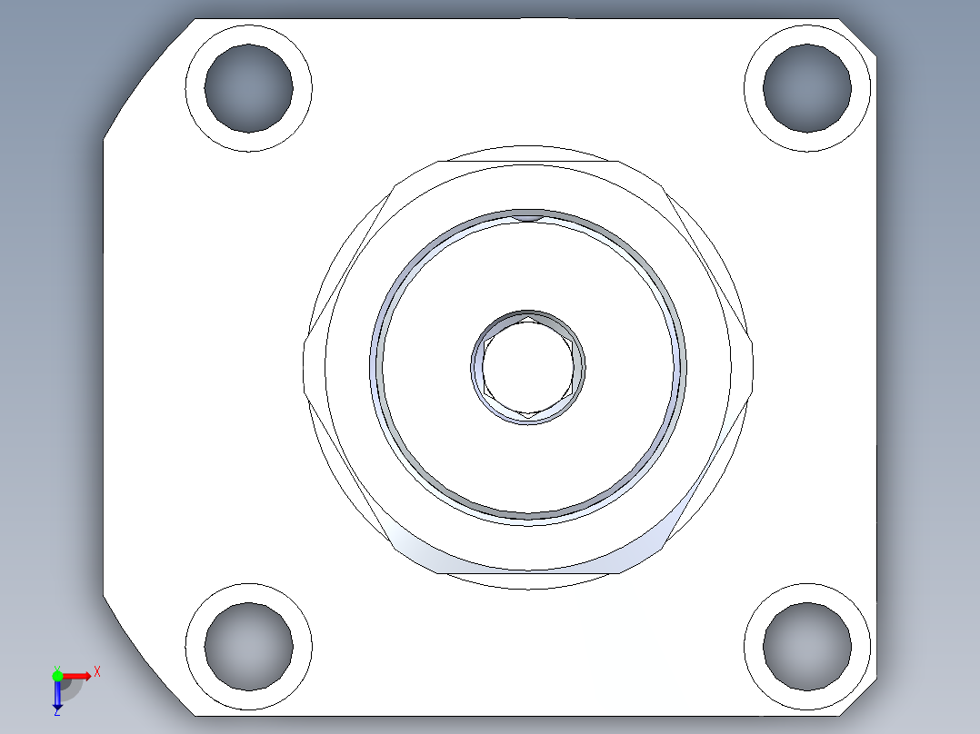 KOSMEKLHA1050-SL-Q50多系列多零件图纸模型俯视图