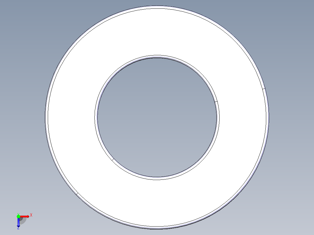 平面推力球轴承51205俯视图