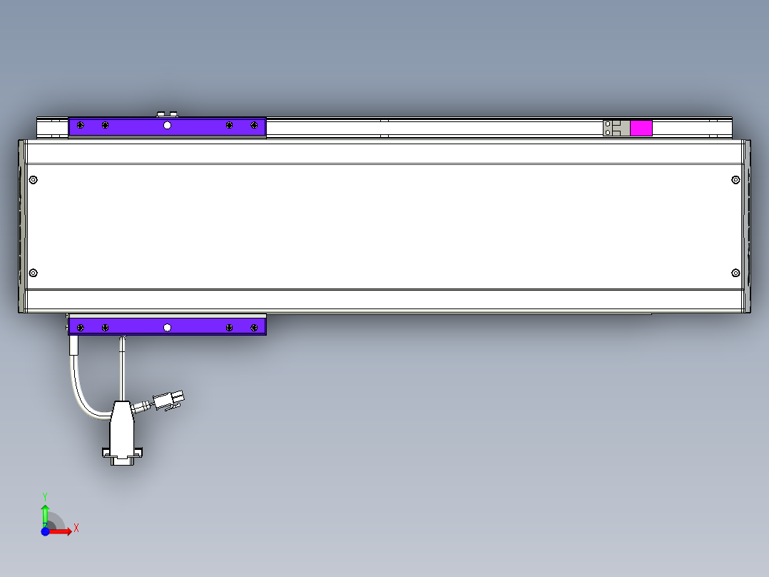 威洛博VL系列直线电机模组-VL14S2-S350前视图