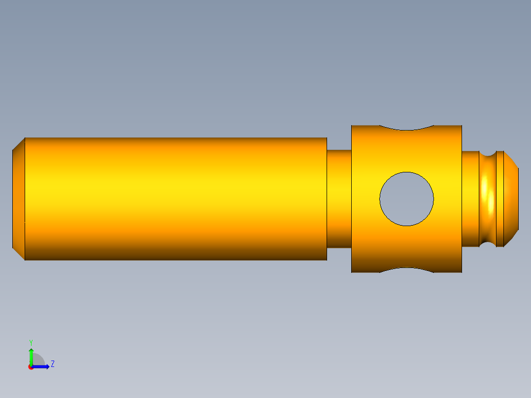 ug制作的千斤顶模型左视图