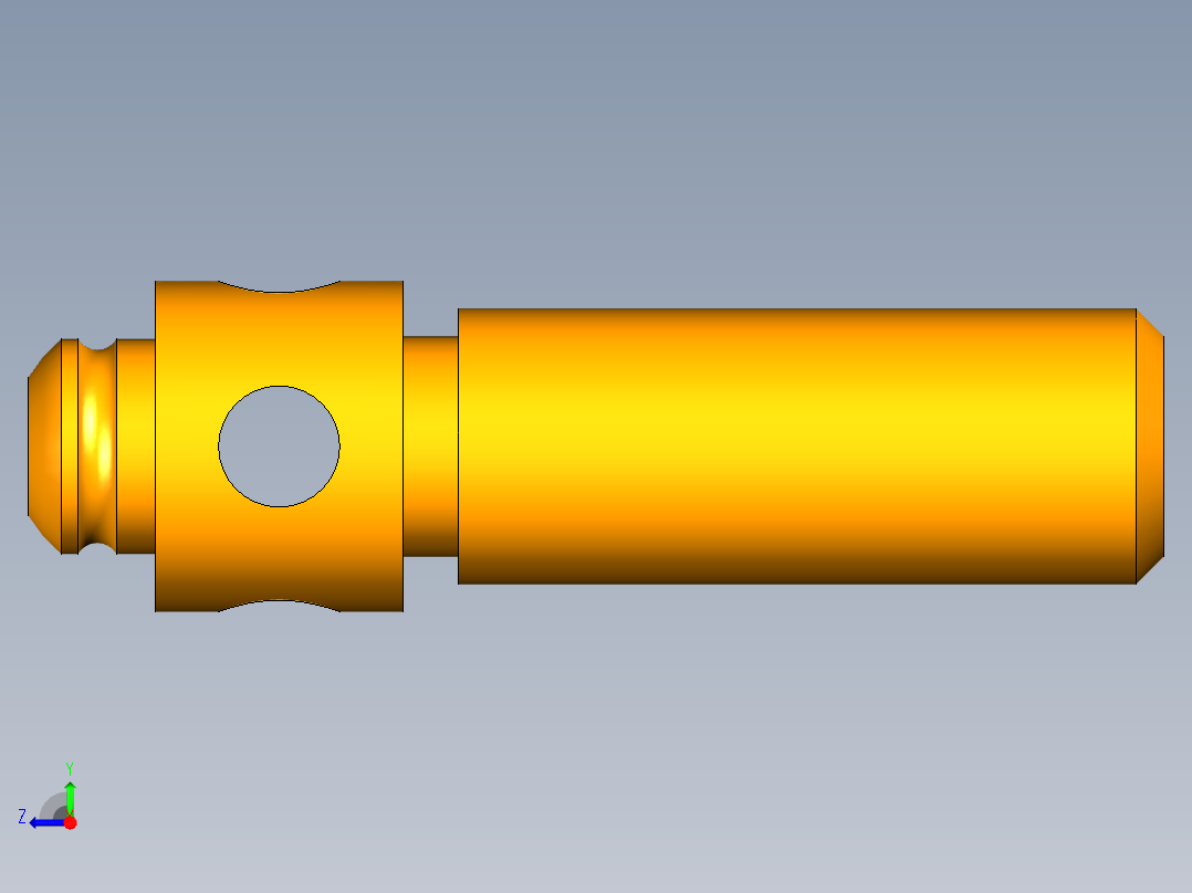 ug制作的千斤顶模型右视图