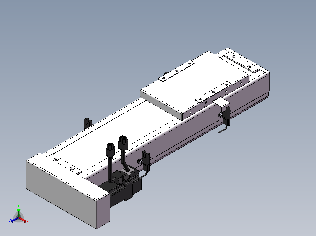 精密模组MC100-L05-200-BL-M10-C4正等轴测图
