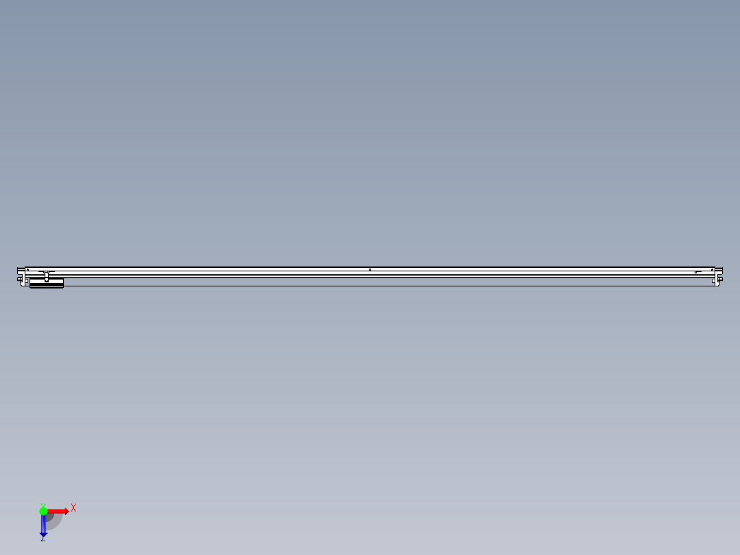 威洛博VL系列直线电机模组-VL22H2-S3100俯视图