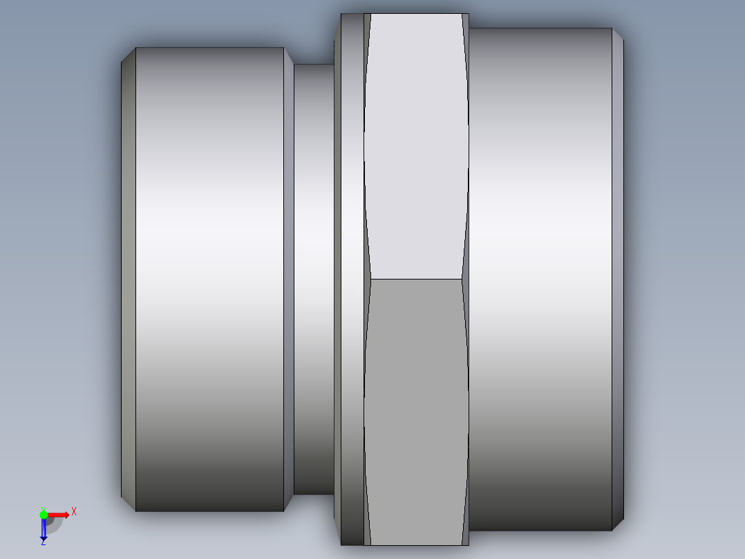 卡套式工业通用硬管接头EO_Male_Stud_connector_GE42LM71X俯视图