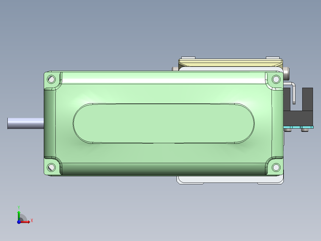 GTH内嵌丝杆全封闭GTH4-BR-42步进前视图