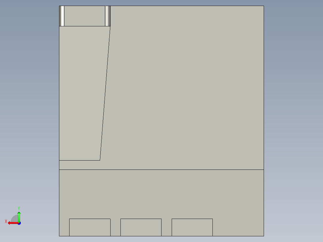 基恩士ES-21AC_kc图纸模型后视图
