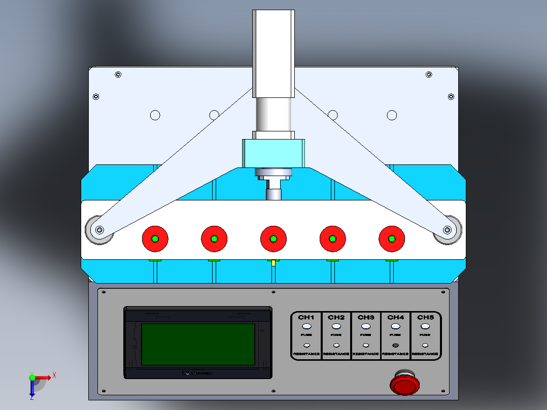 开关耐久性测试试验机sw20俯视图