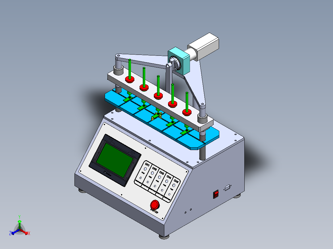 开关耐久性测试试验机sw20正等轴测图