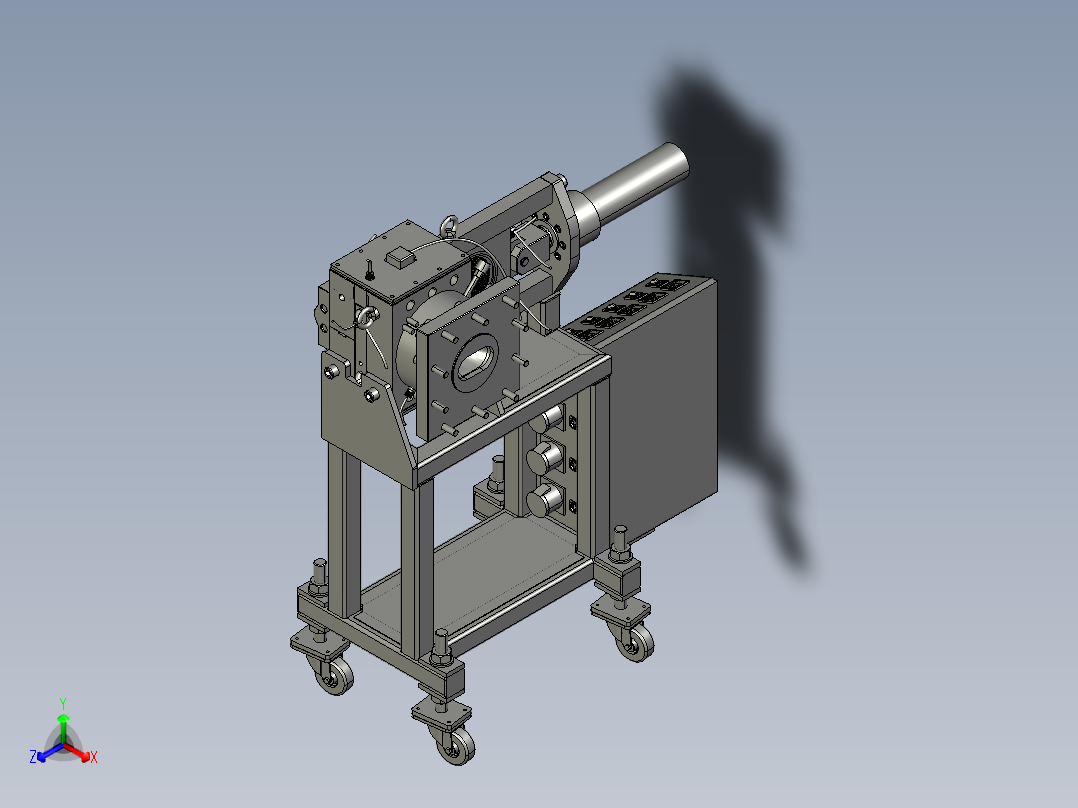 挤压复合液压过滤器3D数模图纸 STEP格式正等轴测图