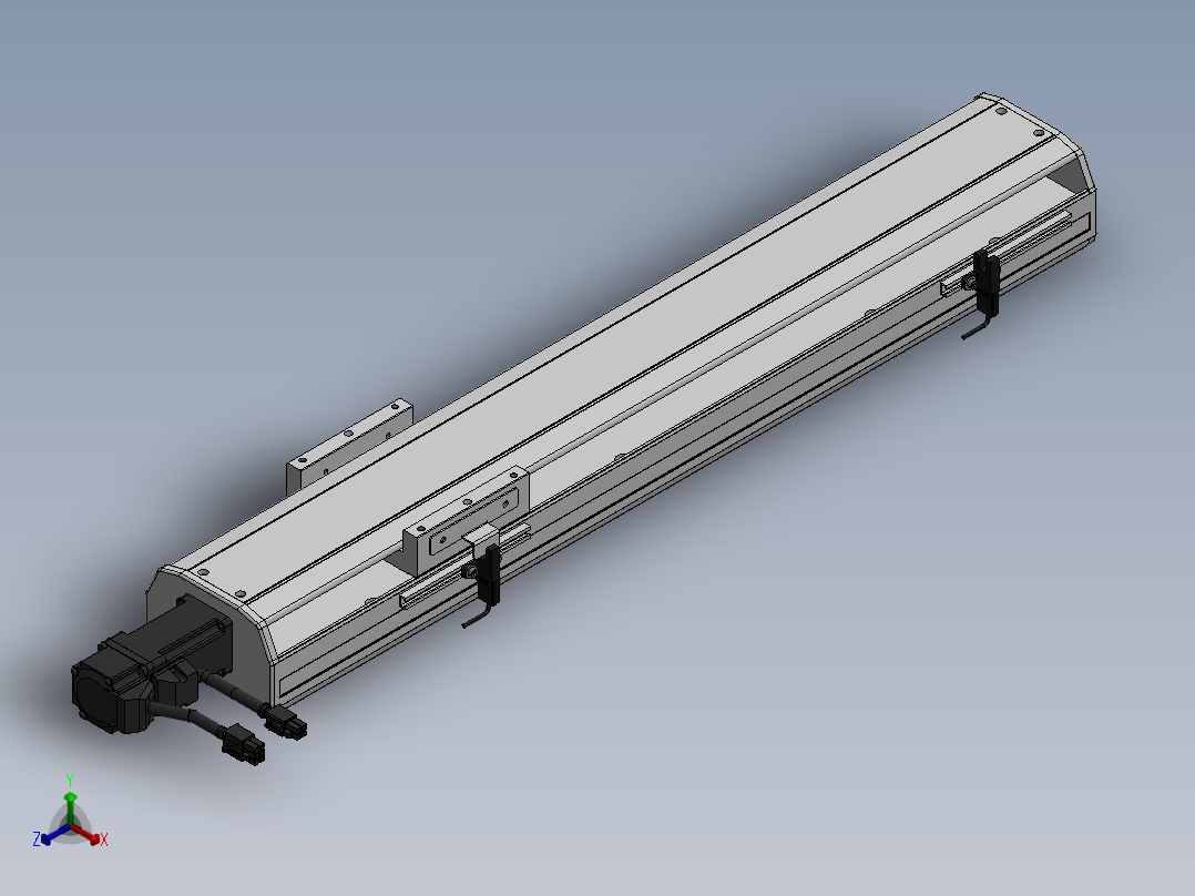 精密模组MY120-T10-400L-BC-P10B-C4-C正等轴测图