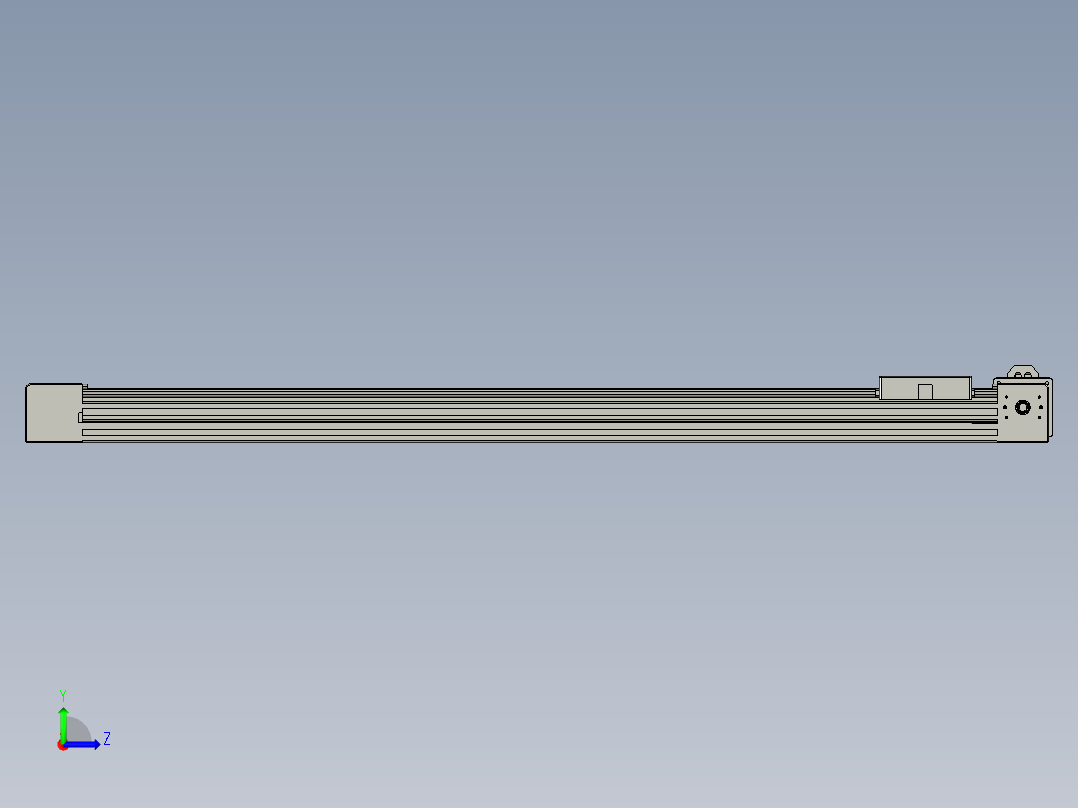 威洛博直线电机模组EB4-L80-S750-L-57-MS3左视图