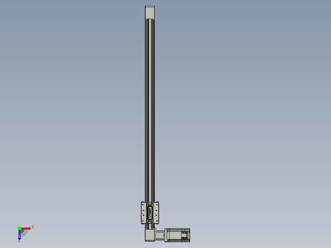 威洛博直线电机模组EB4-L80-S750-L-57-MS3俯视图