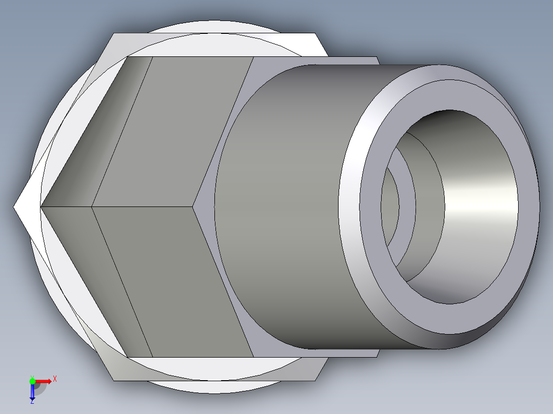 卡套式工业通用硬管接头EO_Adjustable_locknut_45_deg_elbow_VEE10SMOMDCF俯视图