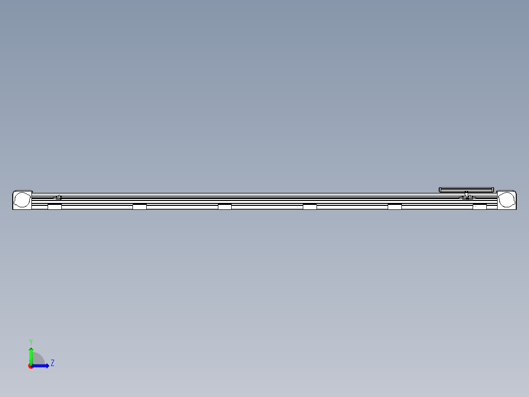 同步带滑台-欧规B8-L176-S1900-L-ZP40-D3-N5左视图