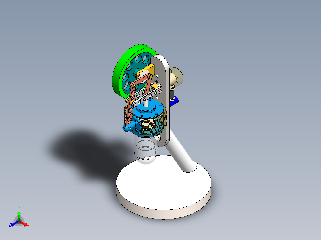 发动机 (125)正等轴测图