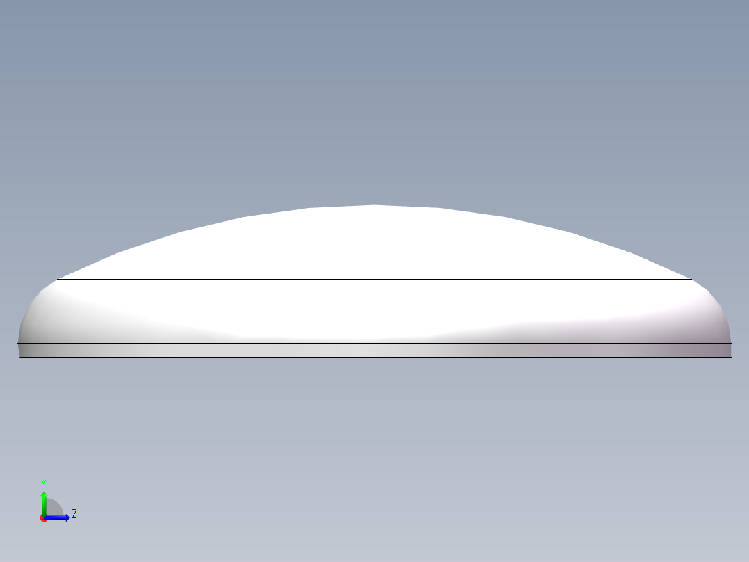 THB碟形封头DN1300左视图