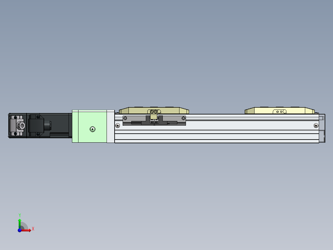 GTH内嵌丝杆全封闭GTH5S-BC-100W前视图