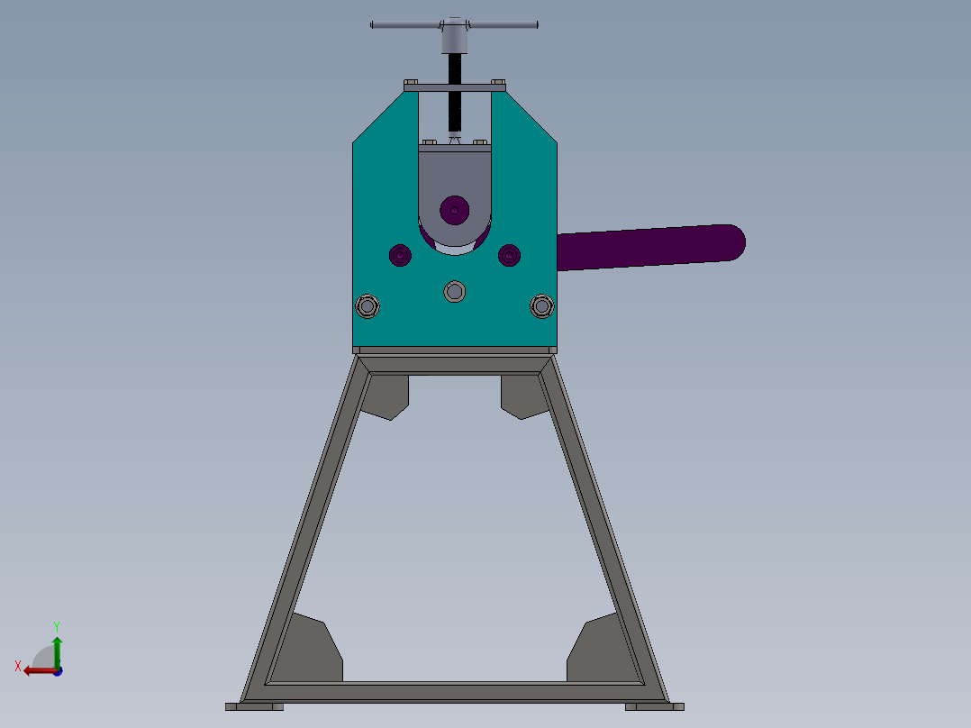 手动卷圆机2后视图
