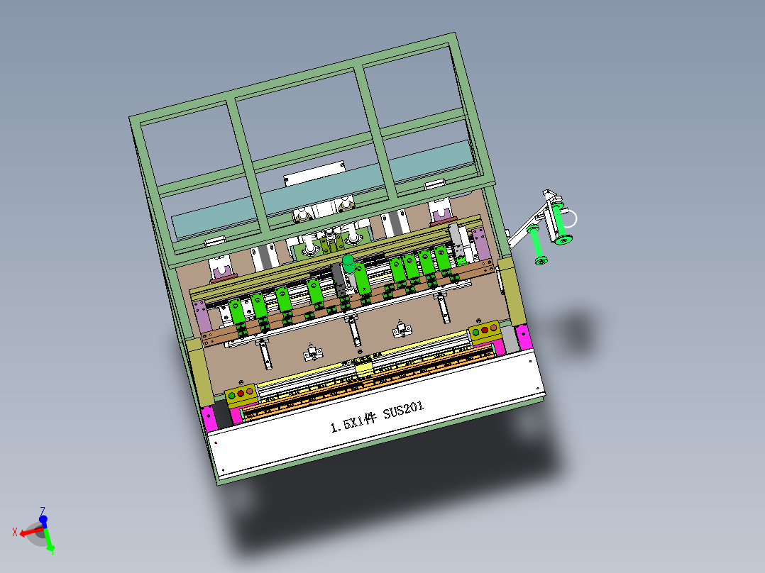 2VG FRO打孔裁断一体机（sw18可编辑+工程图+bom）