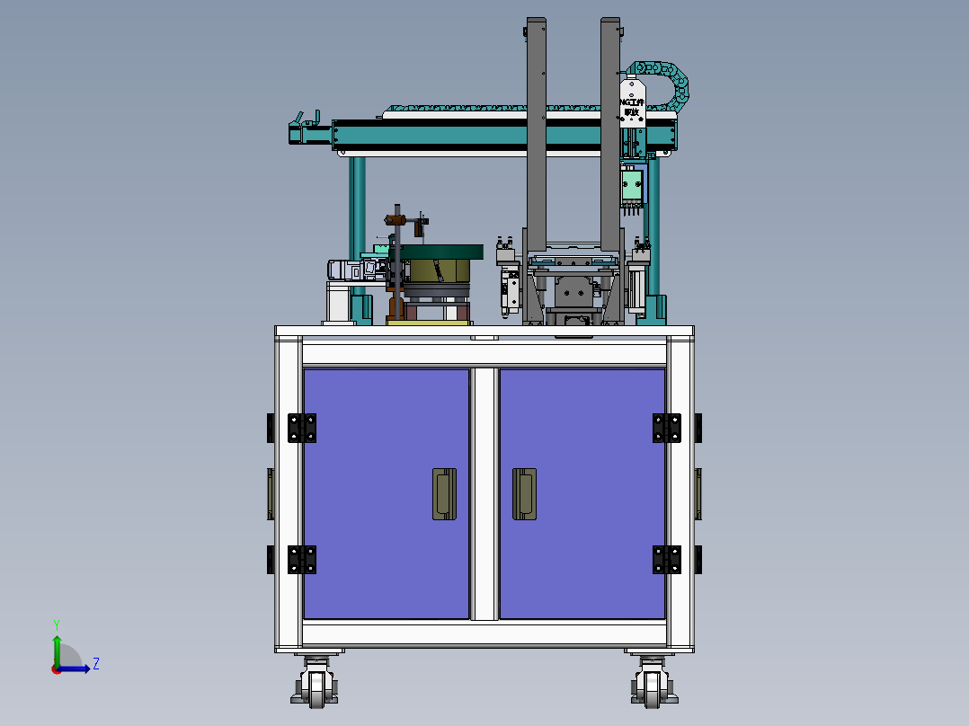 自动收料设备组合sw18左视图