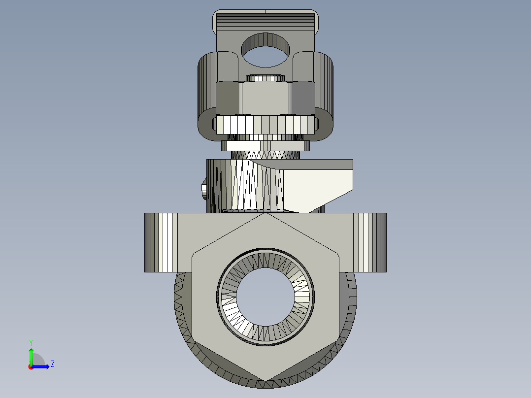 球阀3_8SOLIDWORKS 2010左视图