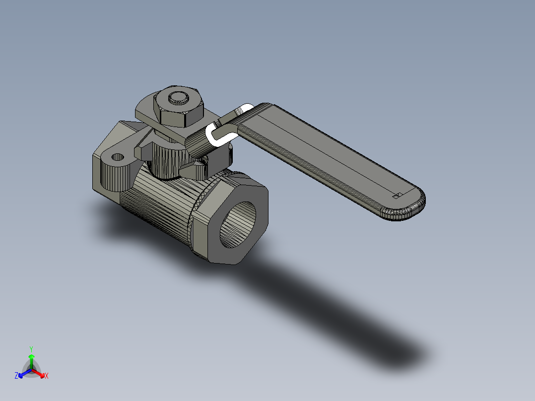 球阀3_8SOLIDWORKS 2010正等轴测图