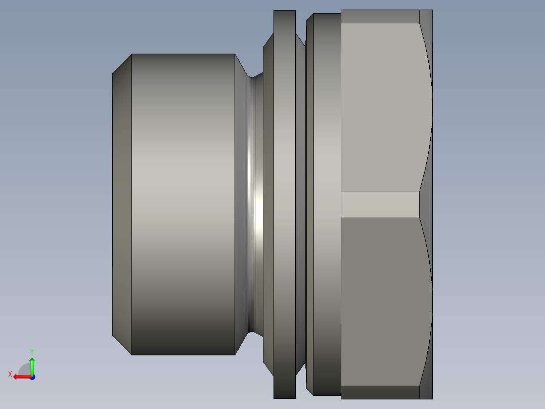 软管与硬管连接用工业通用接头0220_13_00后视图