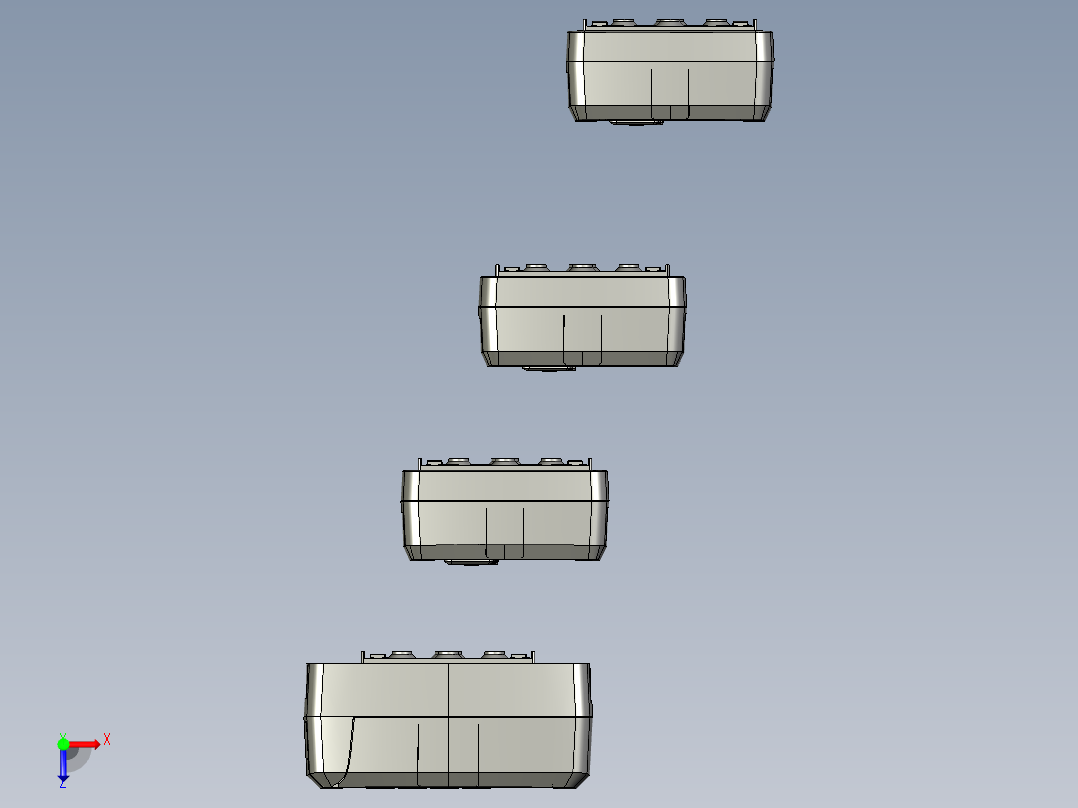 4款差压变送器俯视图