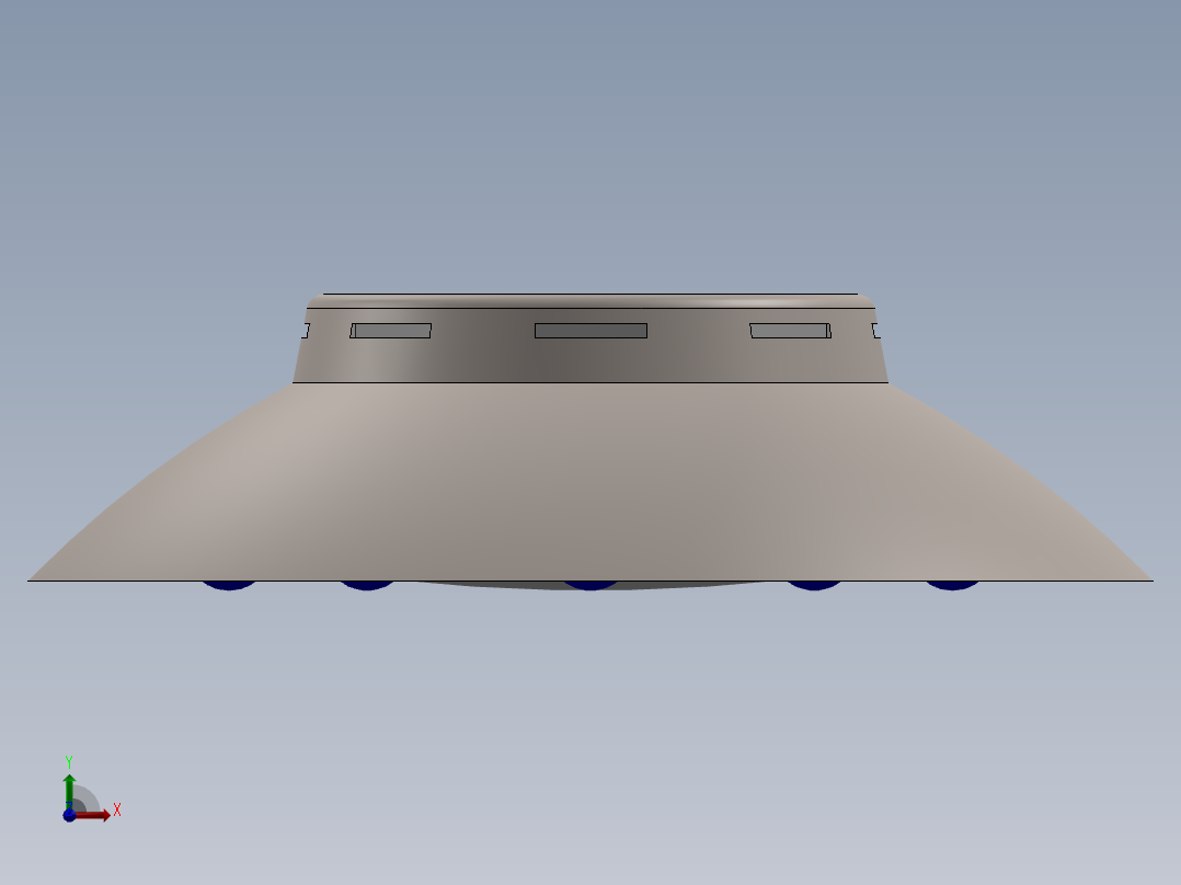 外星飞船18前视图