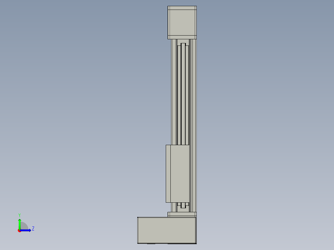 欧规系列-GB8-L96-S300-BLU-P40-MS3左视图