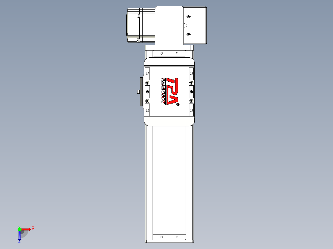 同步带全封闭直线模组TPA-HCB-85D-90-L150-LP-Y-P20-N3俯视图