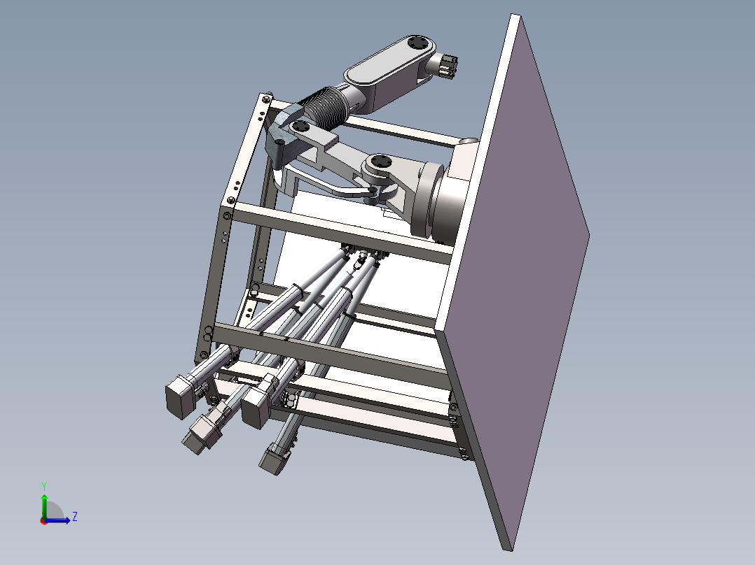 五自由度虚拟机床SW三维图=1089563=200左视图