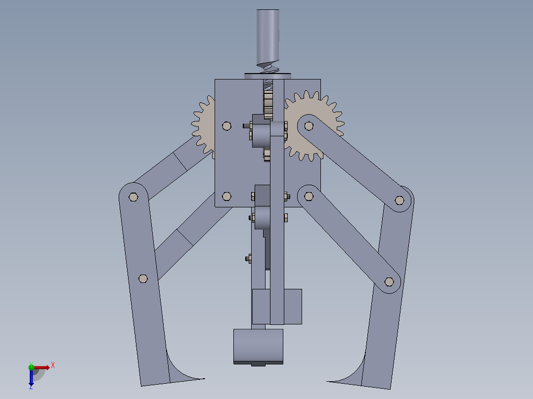 机械爪 3D图纸 (88)俯视图