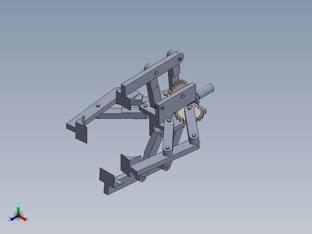 机械爪 3D图纸 (88)正等轴测图