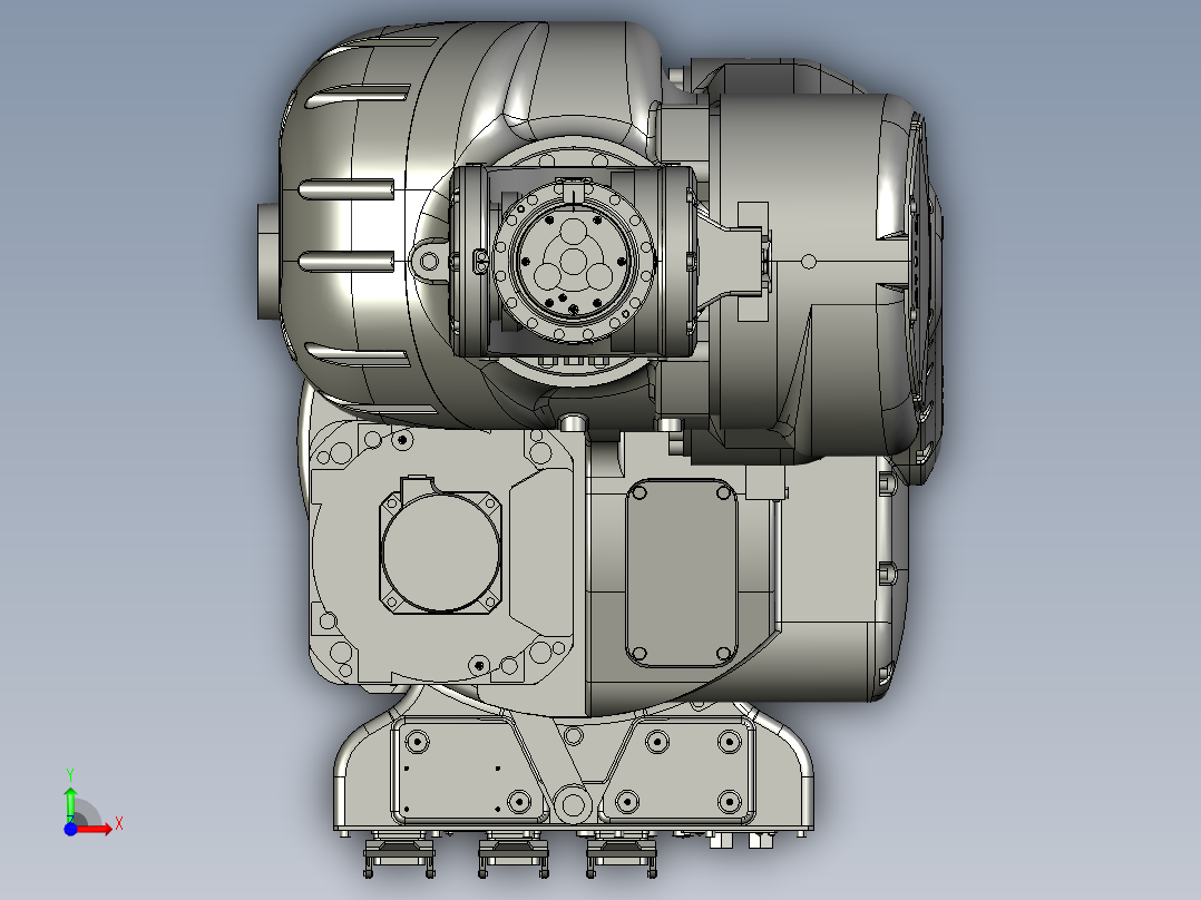 川崎rs050n六轴工业机器人三维模型资料前视图