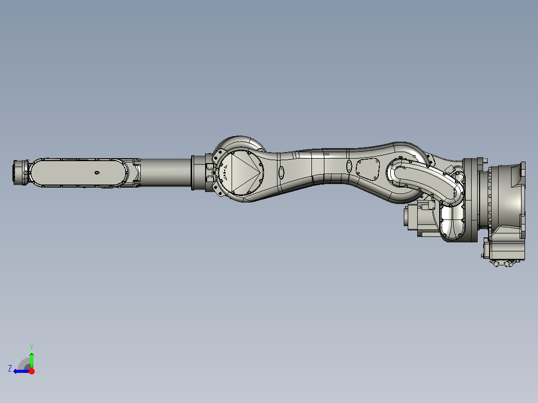 川崎rs050n六轴工业机器人三维模型资料右视图