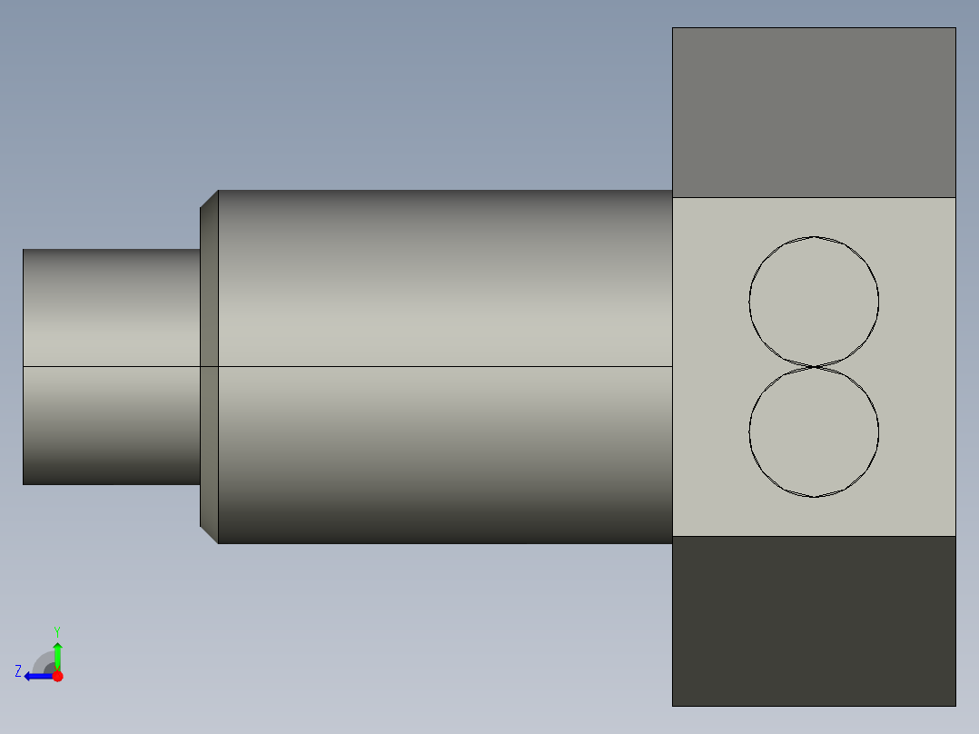 基恩士FU-67TZ_kc图纸模型右视图