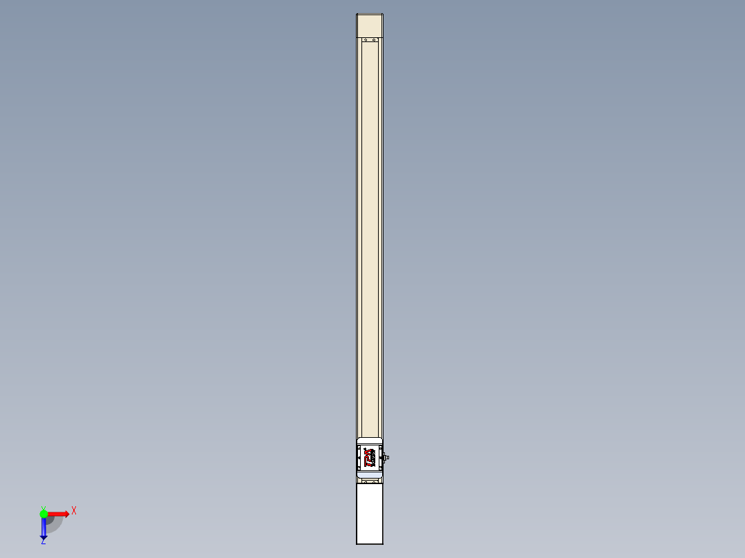 同步带全封闭直线模组TPA-HCB-65S-90-L950-M-C-P10-N3俯视图