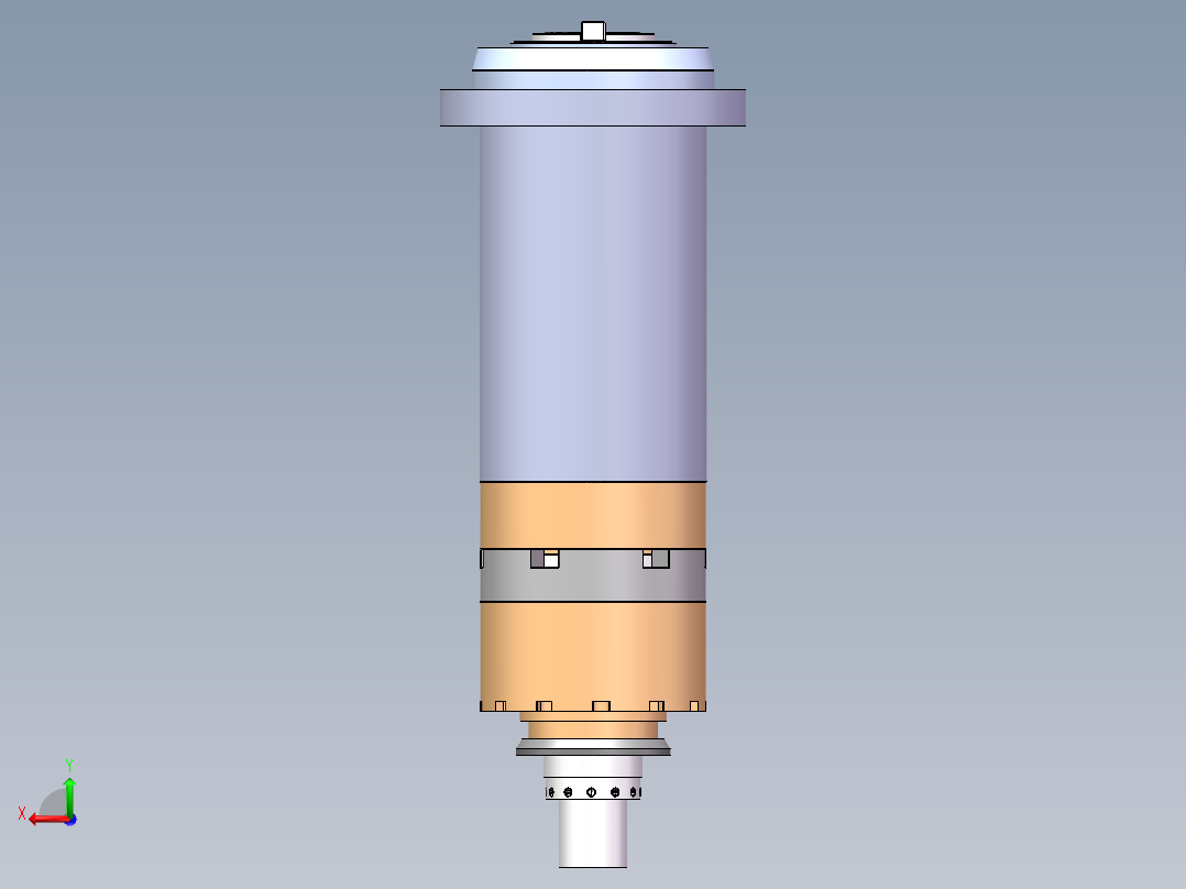 直联式主轴后视图