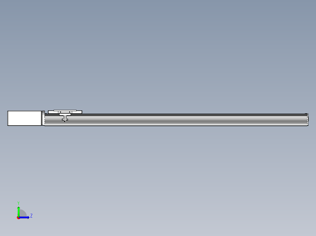 同步带全封闭直线模组TPA-HCB-110D-90-L950-MR-C-P40-N3左视图