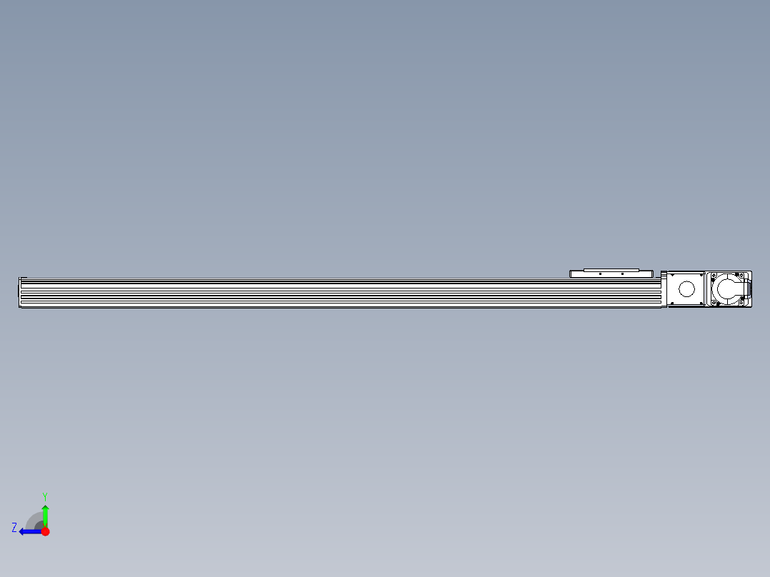 同步带全封闭直线模组TPA-HCB-110D-90-L950-MR-C-P40-N3右视图