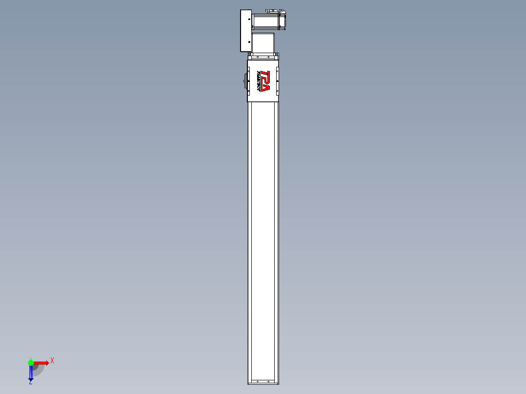 同步带全封闭直线模组TPA-HCB-110D-90-L950-MR-C-P40-N3俯视图