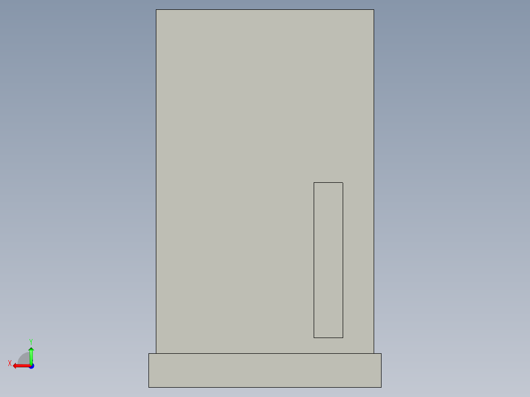 基恩士RD-50E_kc图纸模型后视图