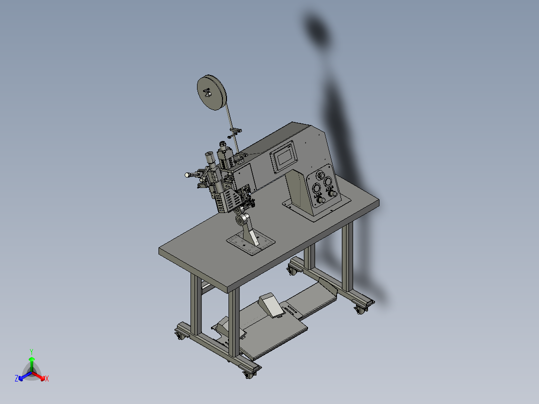 防护服专用热风机_step正等轴测图