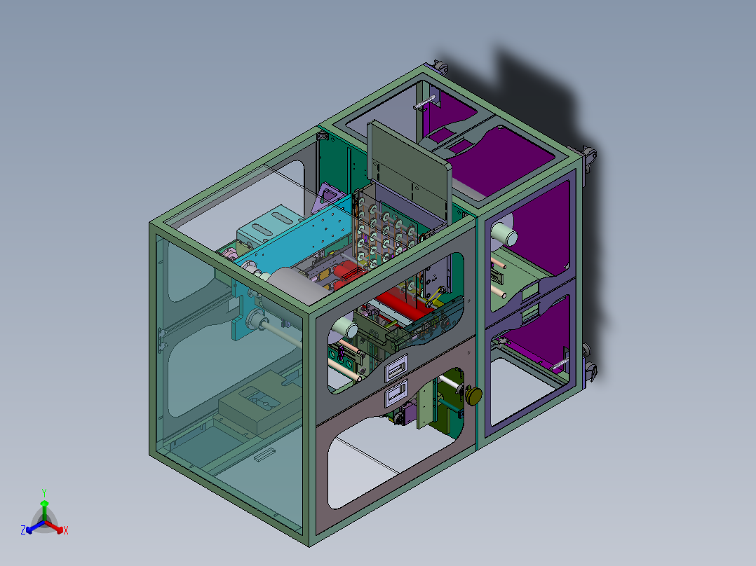 覆膜机 韩国 液晶行业sw18可编辑正等轴测图