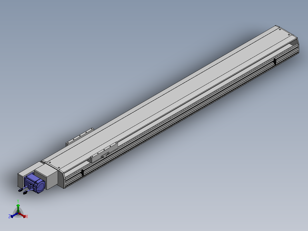 精密模组MT220-L150-1700-L-M75-C4正等轴测图