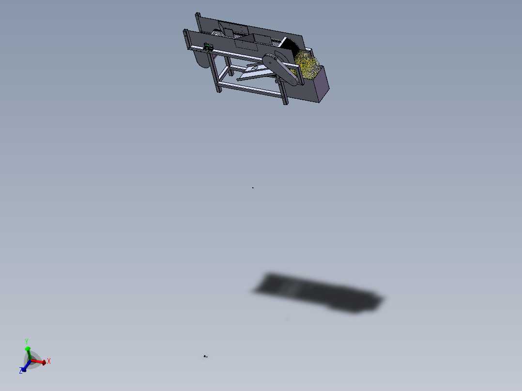 食堂餐具自动回收车的设计SW三维总装图