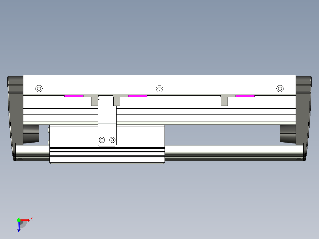威洛博VL系列直线电机模组-VL14S1-S100俯视图