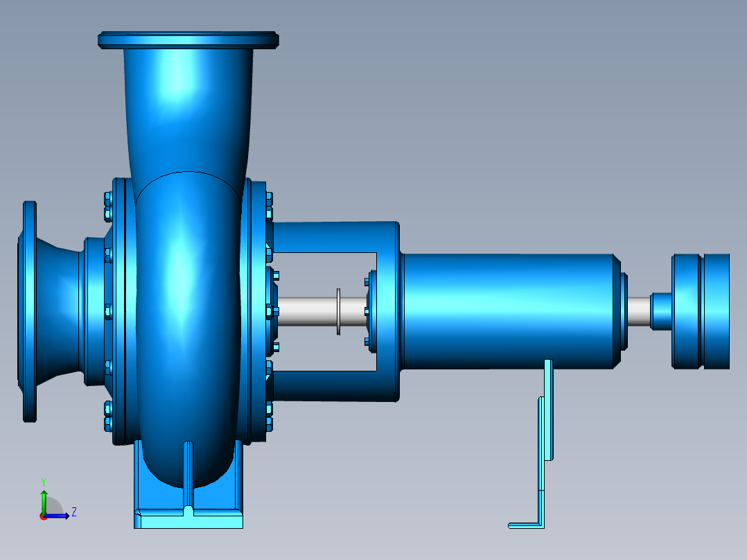 离心水泵模型左视图